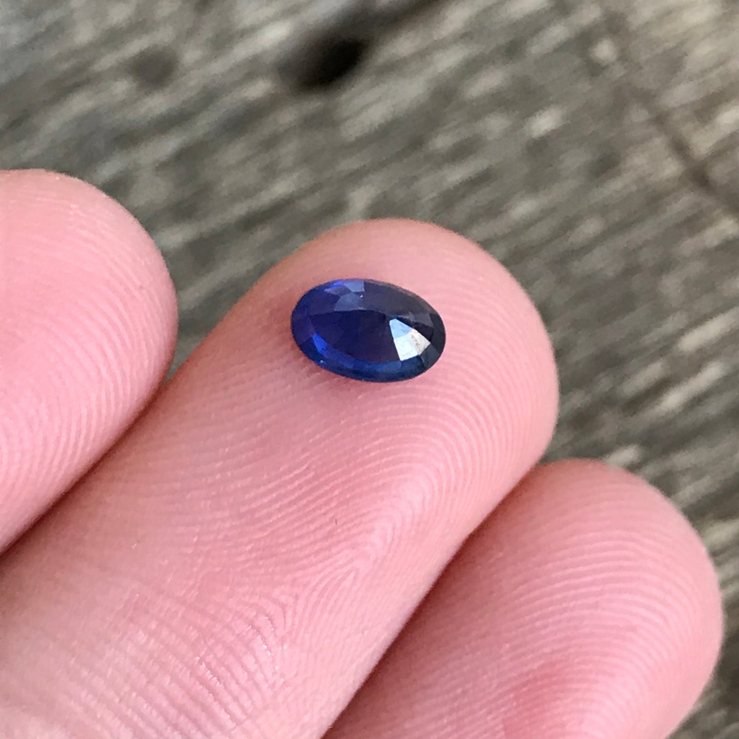 6x4mm Natural Blue Sapphire 0.64 Carat Oval Cut Heated Corundum, Unmounted Gem Faceted Loose Gemstone, US seller
