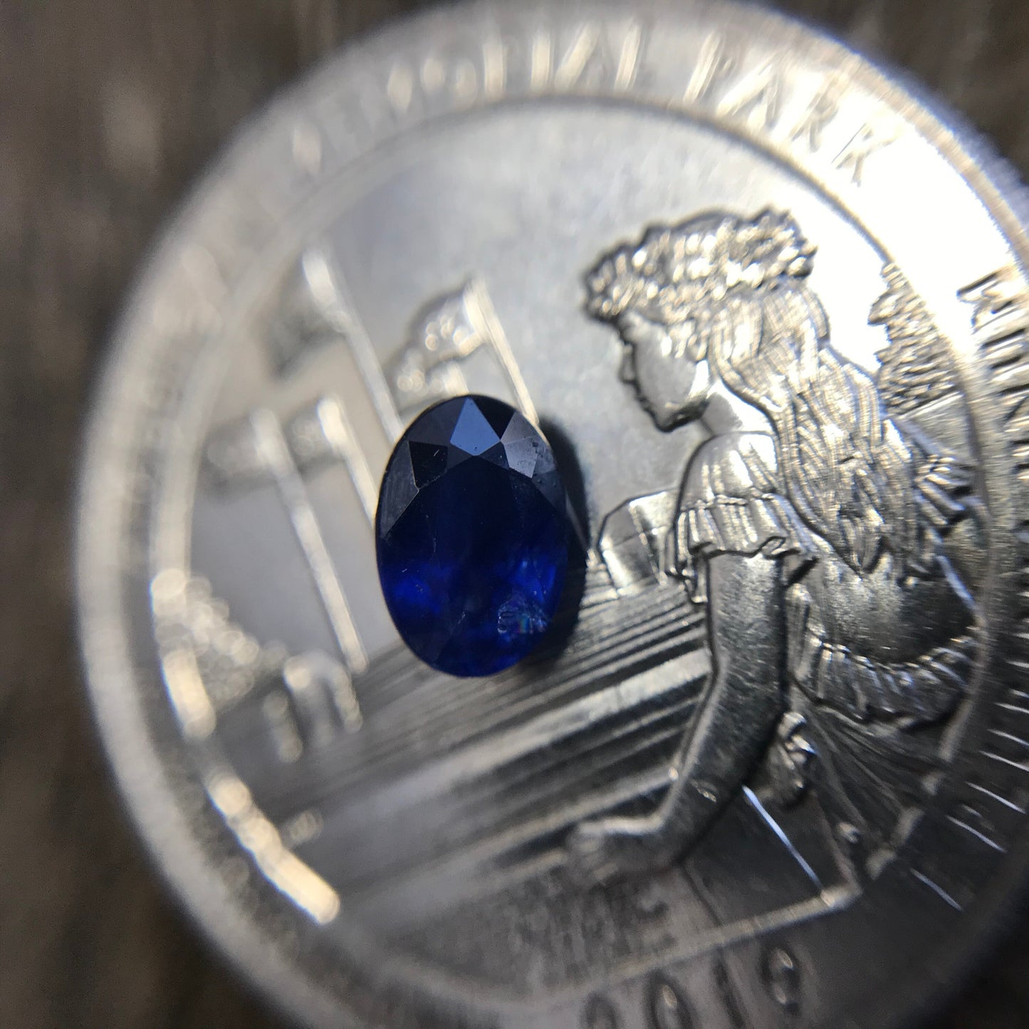 6x4mm Natural Blue Sapphire 0.64 Carat Oval Cut Heated Corundum, Unmounted Gem Faceted Loose Gemstone, US seller