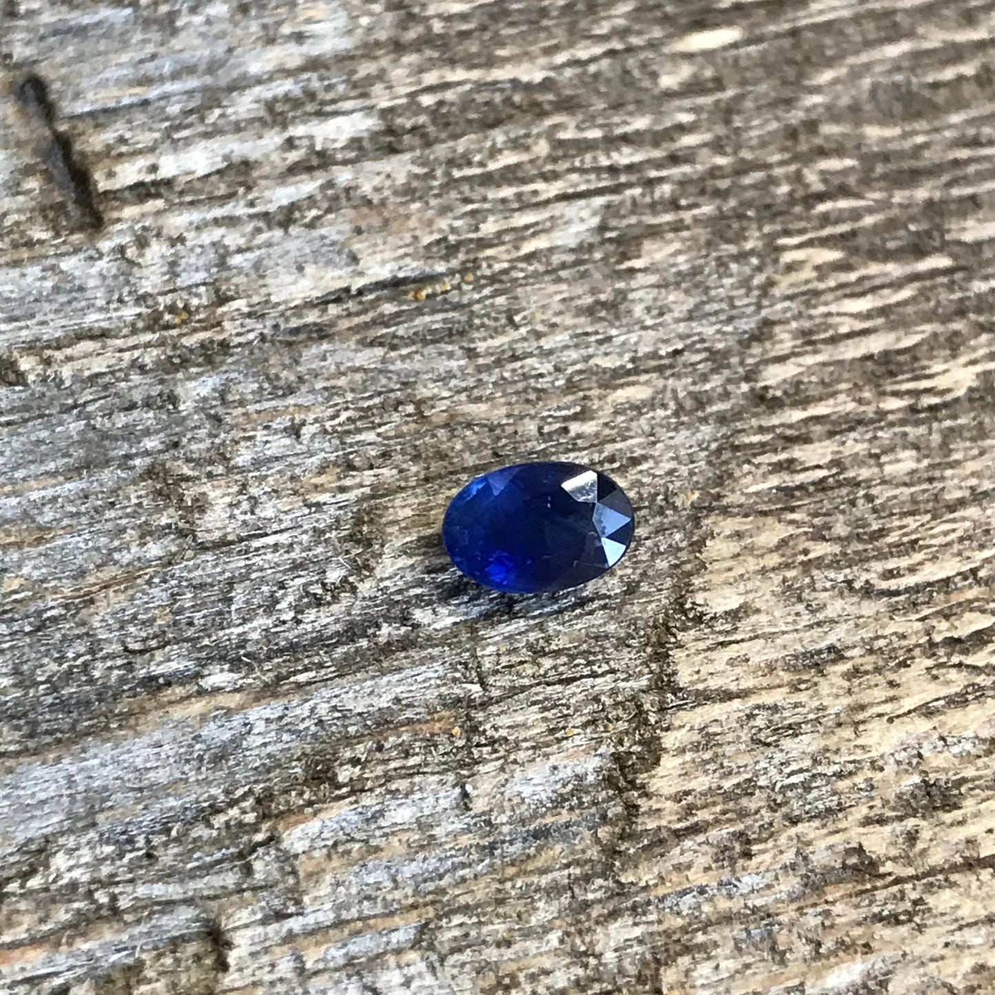 6x4mm Natural Blue Sapphire 0.64 Carat Oval Cut Heated Corundum, Unmounted Gem Faceted Loose Gemstone, US seller