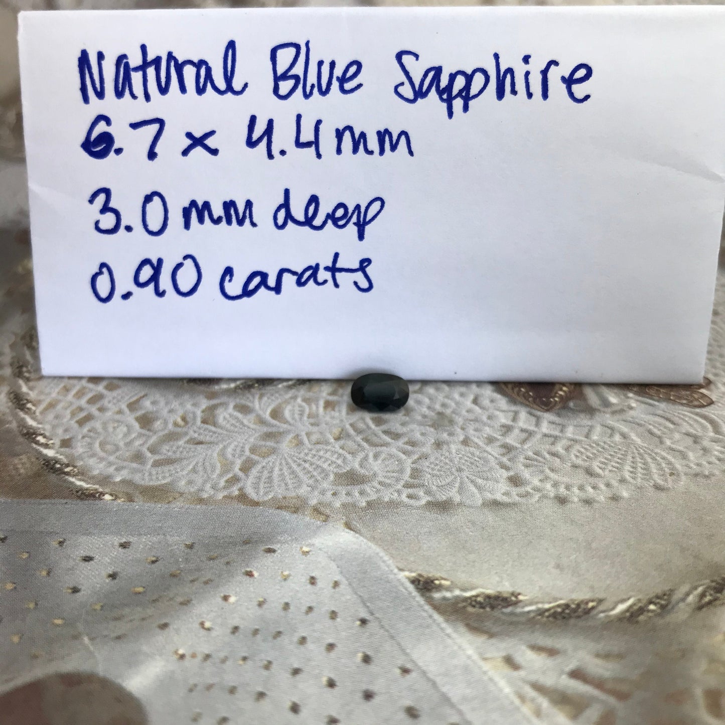 Natural Deep Teal Sapphire 6.7x4.4mm Oval 0.90 Carat Corundum Green Blue Faceted Loose Gemstone Heated Earth Mined Gem US Seller