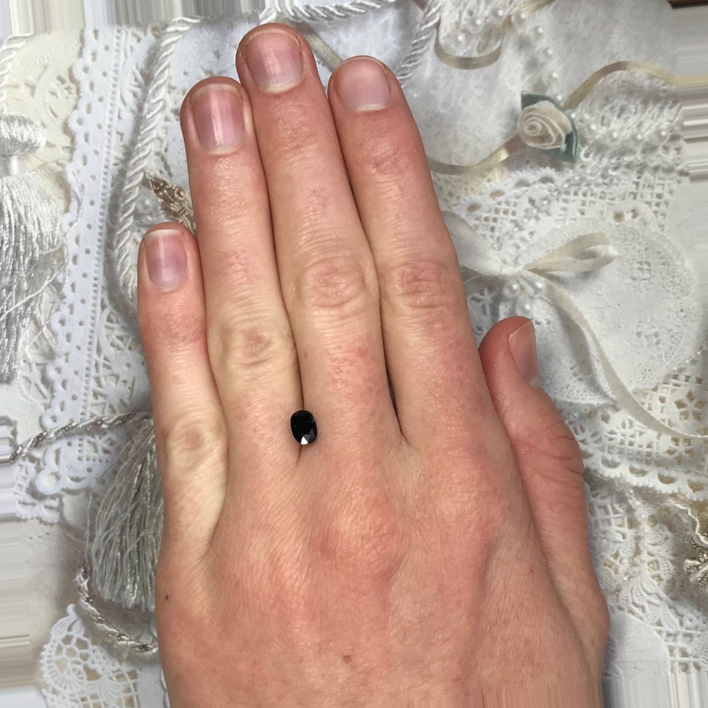 Natural Deep Teal Sapphire 6.7x4.4mm Oval 0.90 Carat Corundum Green Blue Faceted Loose Gemstone Heated Earth Mined Gem US Seller