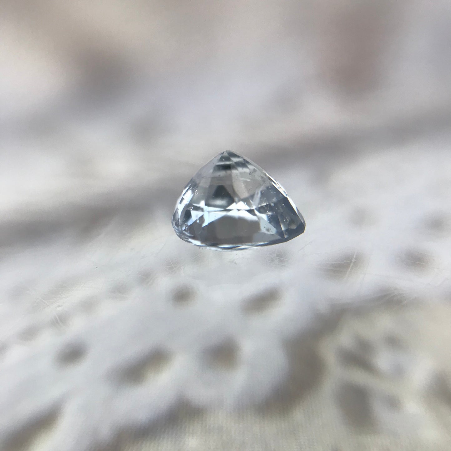 Natural Purple Gray Sapphire 0.77 carat 5.5 x 5 mm Pear Cut, Faceted Loose Gemstone Light Purple Unmounted Gem