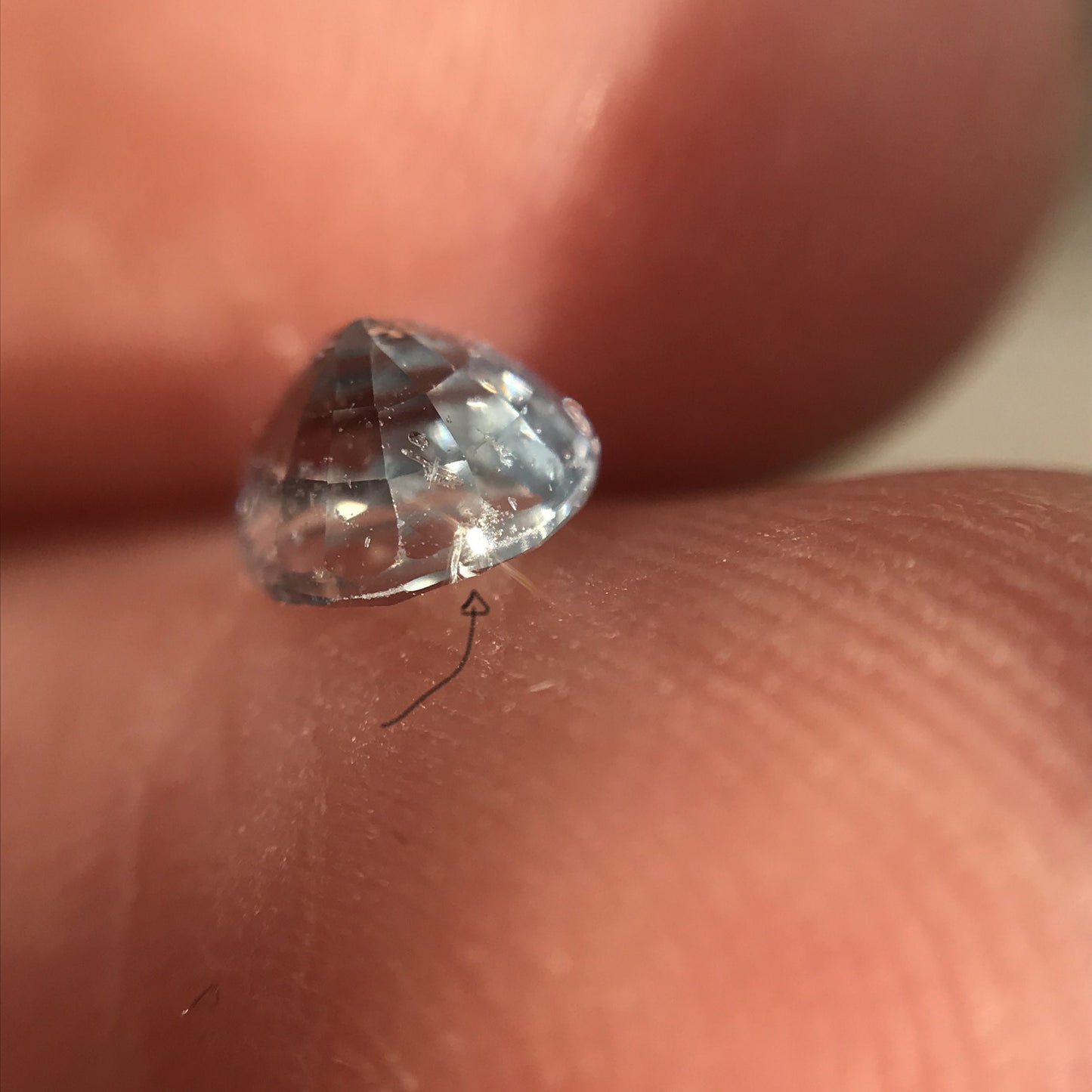 Natural Purple Gray Sapphire 0.77 carat 5.5 x 5 mm Pear Cut, Faceted Loose Gemstone Light Purple Unmounted Gem