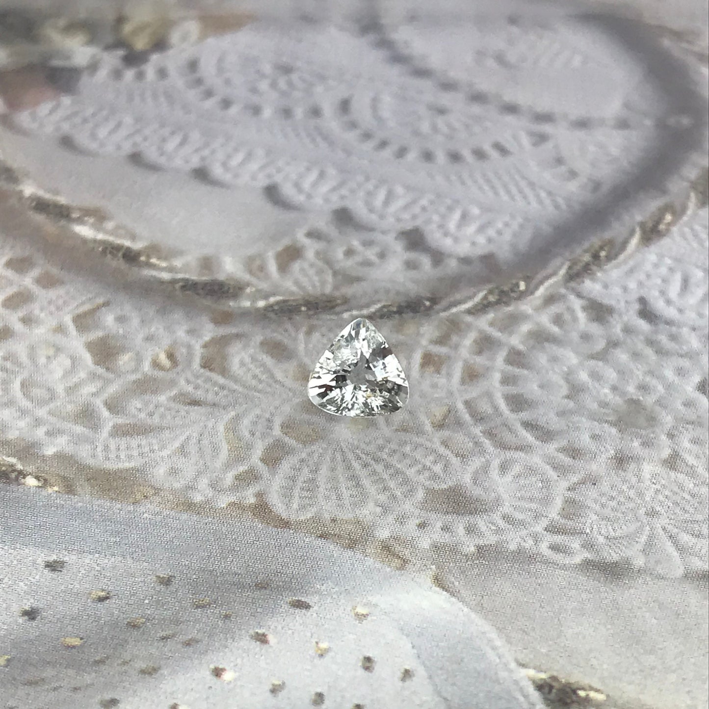 Natural Light Color Sapphire 0.80 carat 5.6 x 5.7 mm Fat Pear Cut, Faceted Loose Gemstone Very Light Unmounted Gem