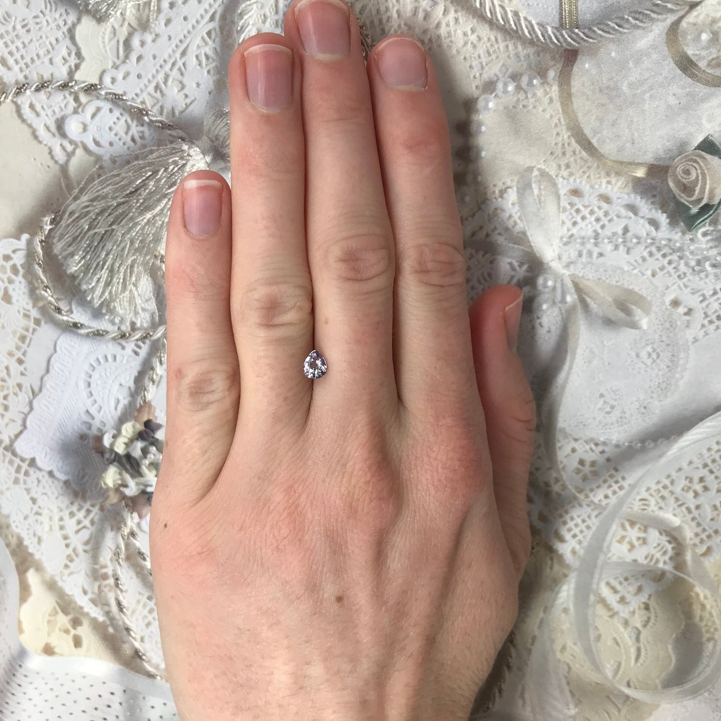 0.61 carat Natural Purple Sapphire 5.8x4.7 mm Pear Cut, Faceted Loose Gemstone Purple Violet Unmounted Gem