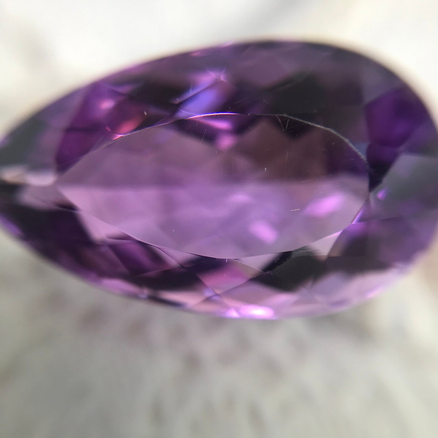 23.8 Carat Purple Amethyst 24.8x14.5mm Loose Gem Gemstone Faceted Unmounted February Birthstone Large ct Quartz
