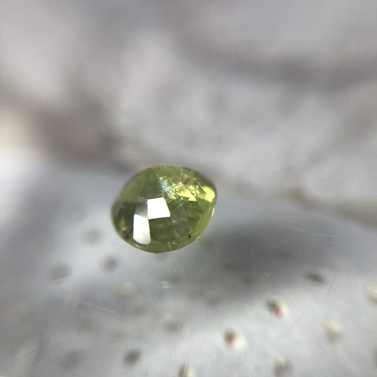1.32 carat Natural Sapphire 6.2x6.7mm Fat Pear Cut Yellowish Green Corundum Faceted Loose Unmounted Gemstone Earth Mined Genuine Stone