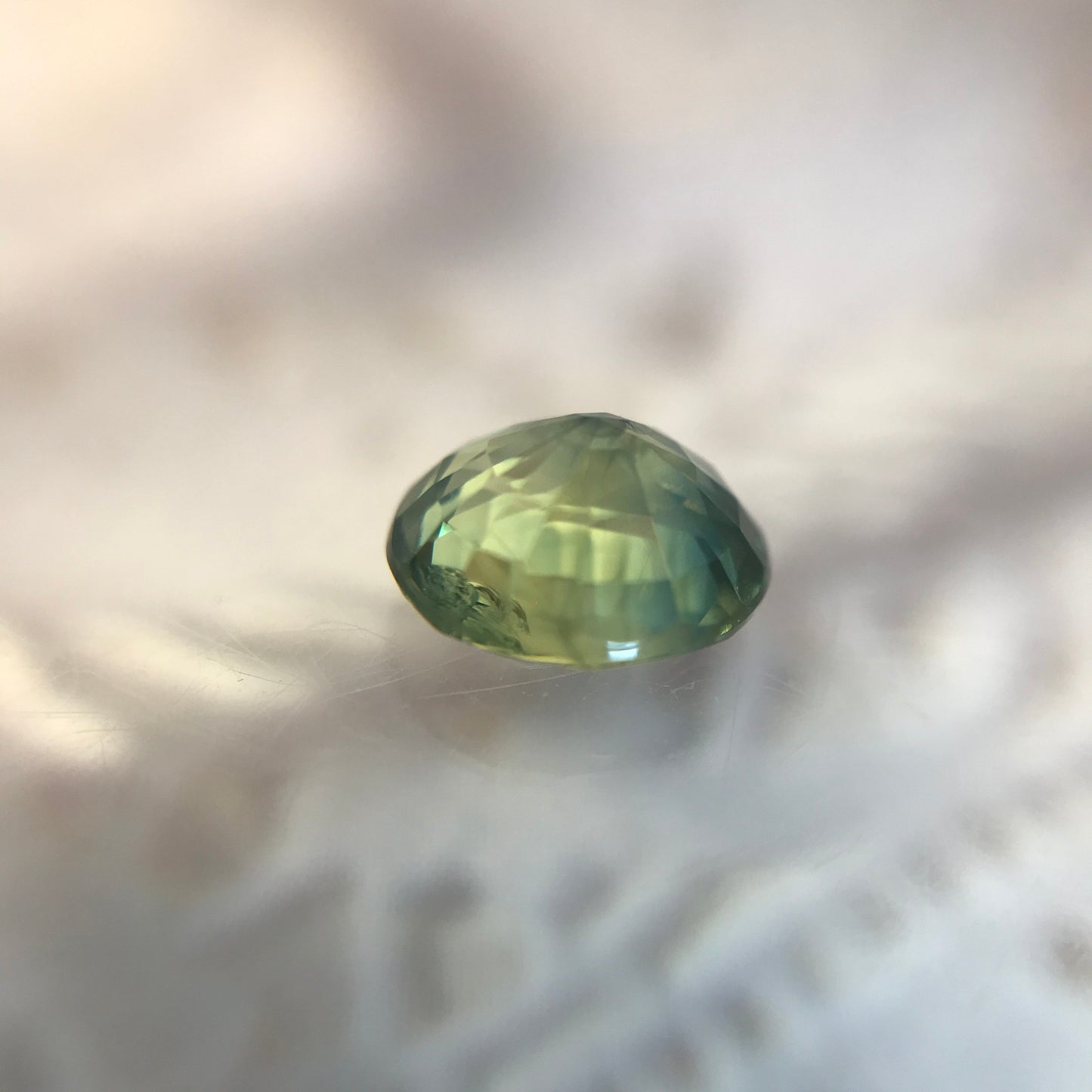 1 carat Natural Green Sapphire 6x5.3mm Oval Cut Corundum Faceted Loose Gemstone Stone Bluish Green