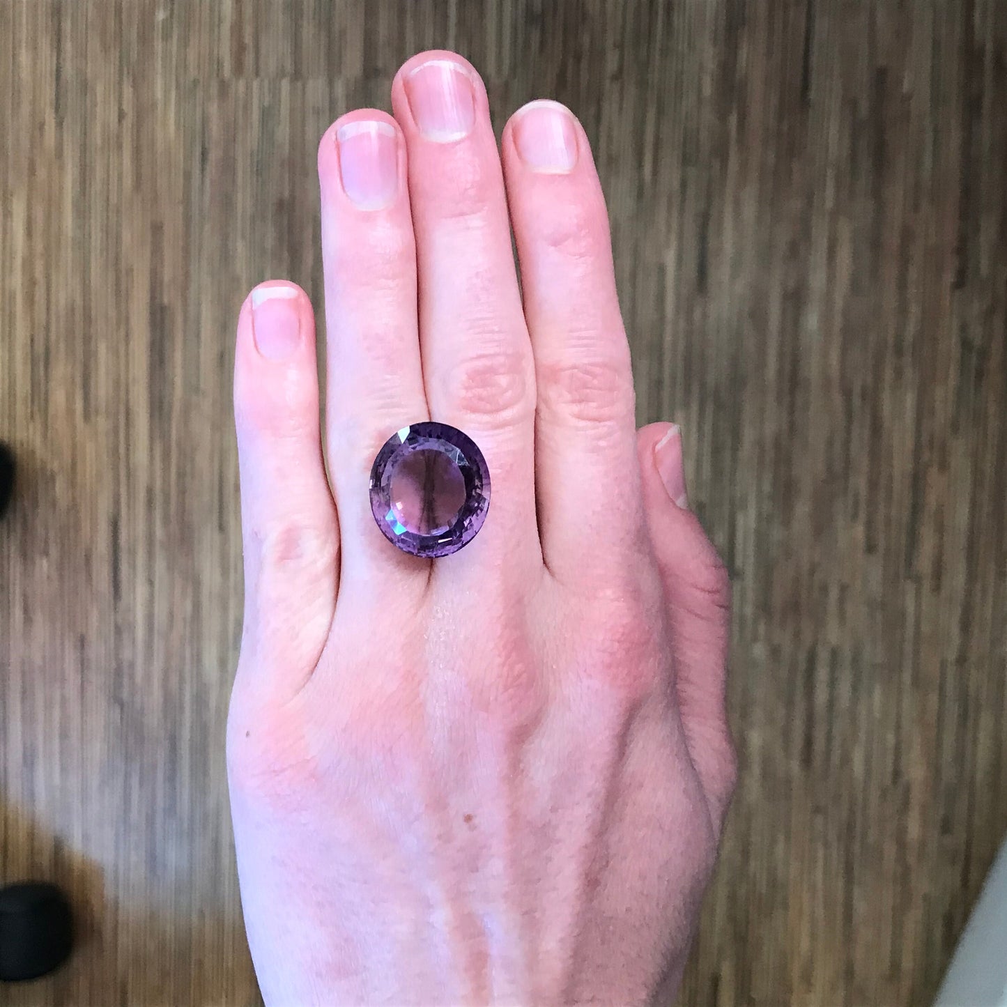 31 Carat Purple Amethyst 20.4x18mm Oval Cut Loose Gem Huge Gemstone Faceted  Stone For Gold Jewelry February Birthstone Large