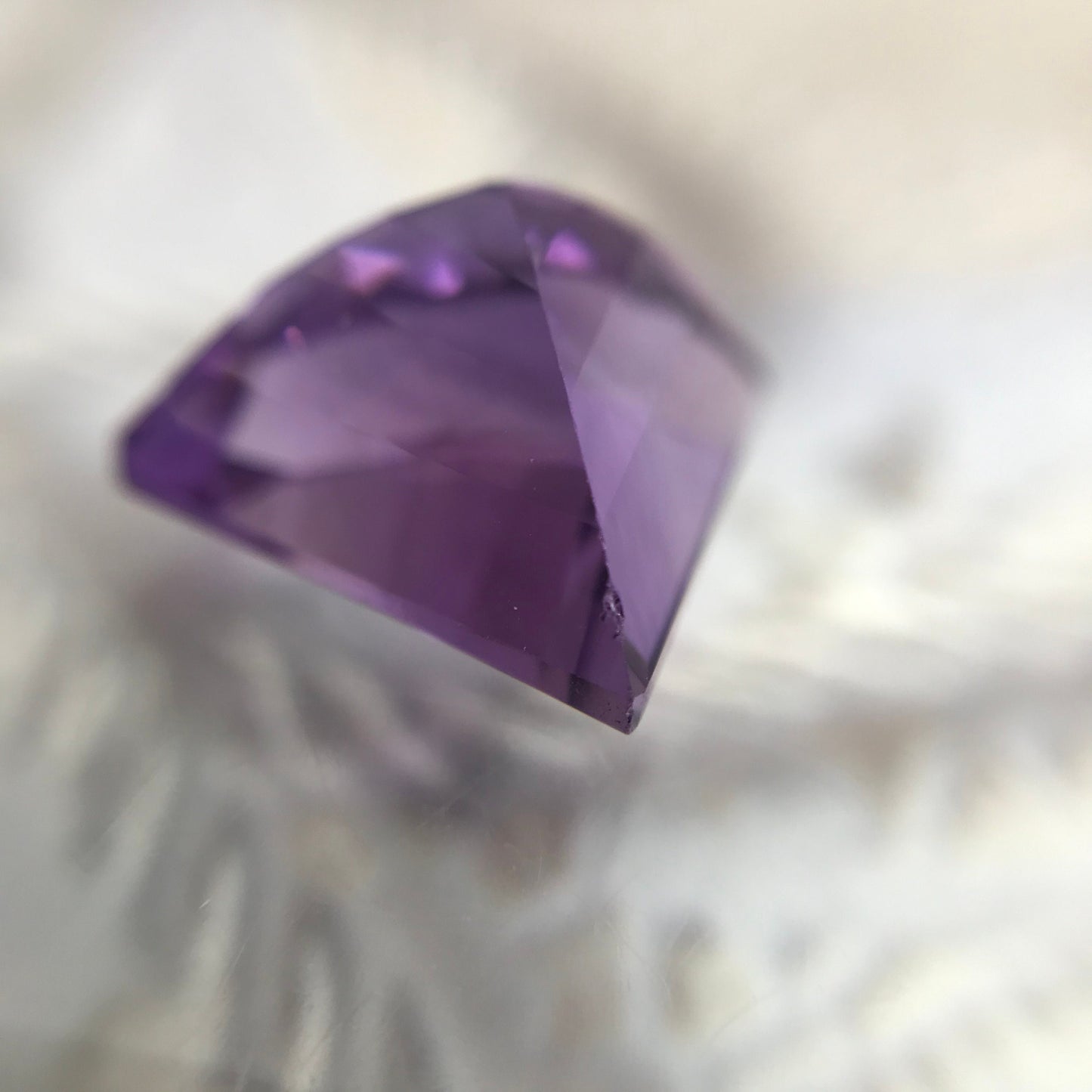 Fancy Purple Amethyst 14x16mm 8 Carat Shield Cut Loose Natural Amethyst, Faceted Purple February Birthstone Gem, US Seller
