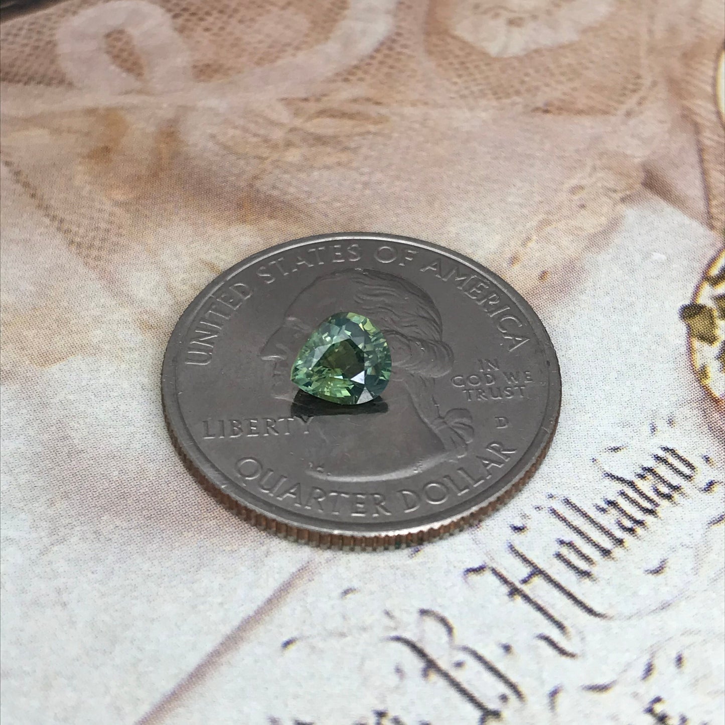 Natural Sapphire 6x5.5mm Fat Pear Cut 0.90 carat Green Blue Corundum Faceted Loose Unmounted Gemstone Earth Mined Genuine Stone