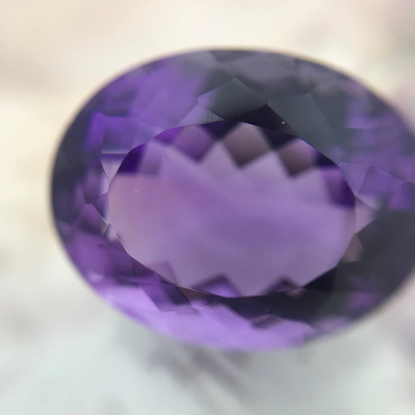 24.5 Carat Purple Amethyst 20.5x16mm Oval, Nice Cut Loose Gem Reclaimed/Recycled Gemstone Faceted For Gold Jewelry February Birthstone Large