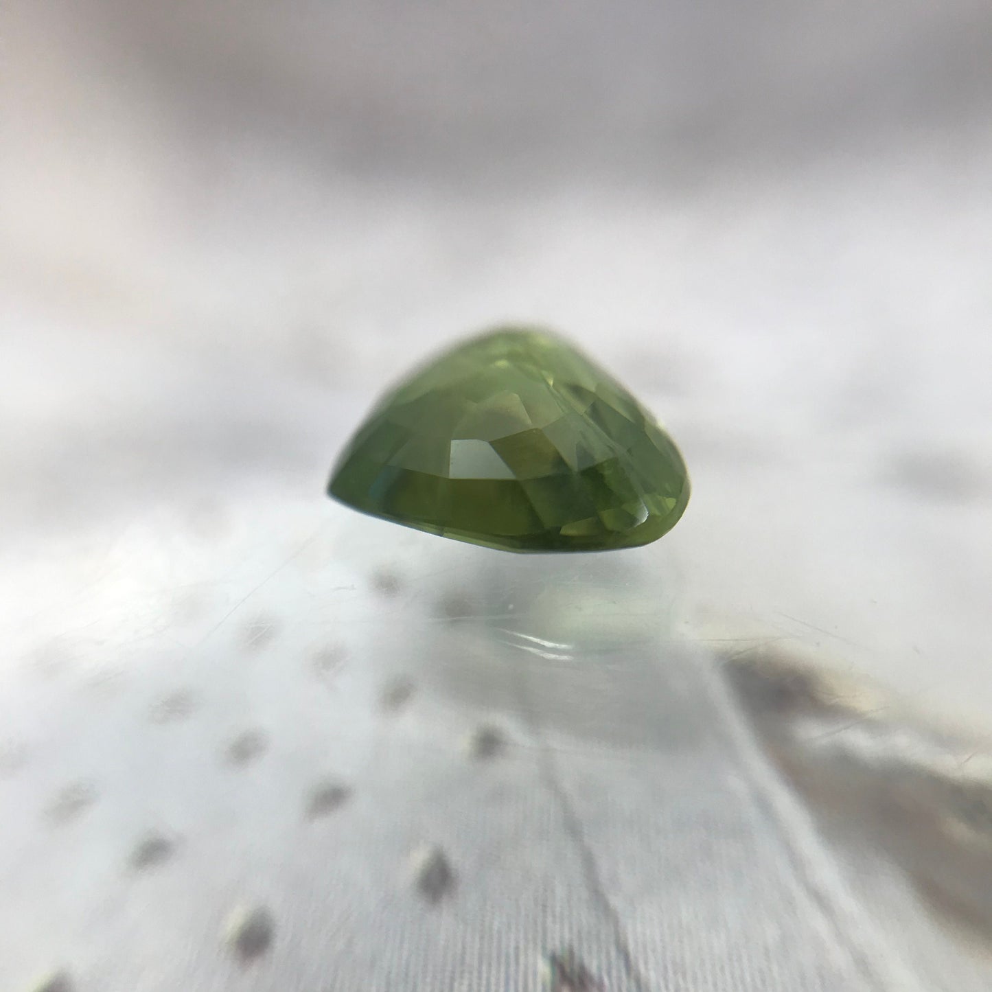 Natural Green Sapphire 8.6x6.8mm Heart Cut 1.63 Carat Faceted Loose Unmounted Gemstone Genuine Earth Mined Gem