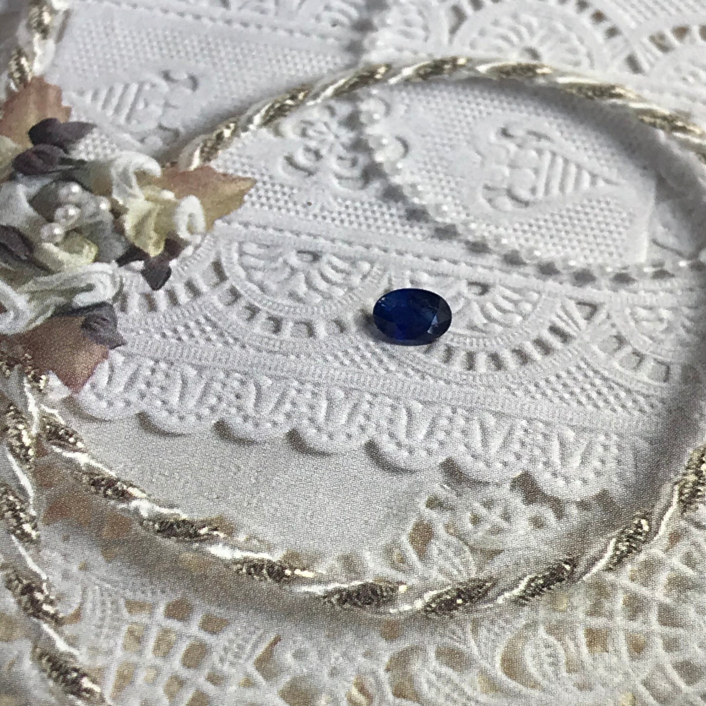 6x4mm Natural Blue Sapphire 0.64 Carat Oval Cut Heated Corundum, Unmounted Gem Faceted Loose Gemstone, US seller