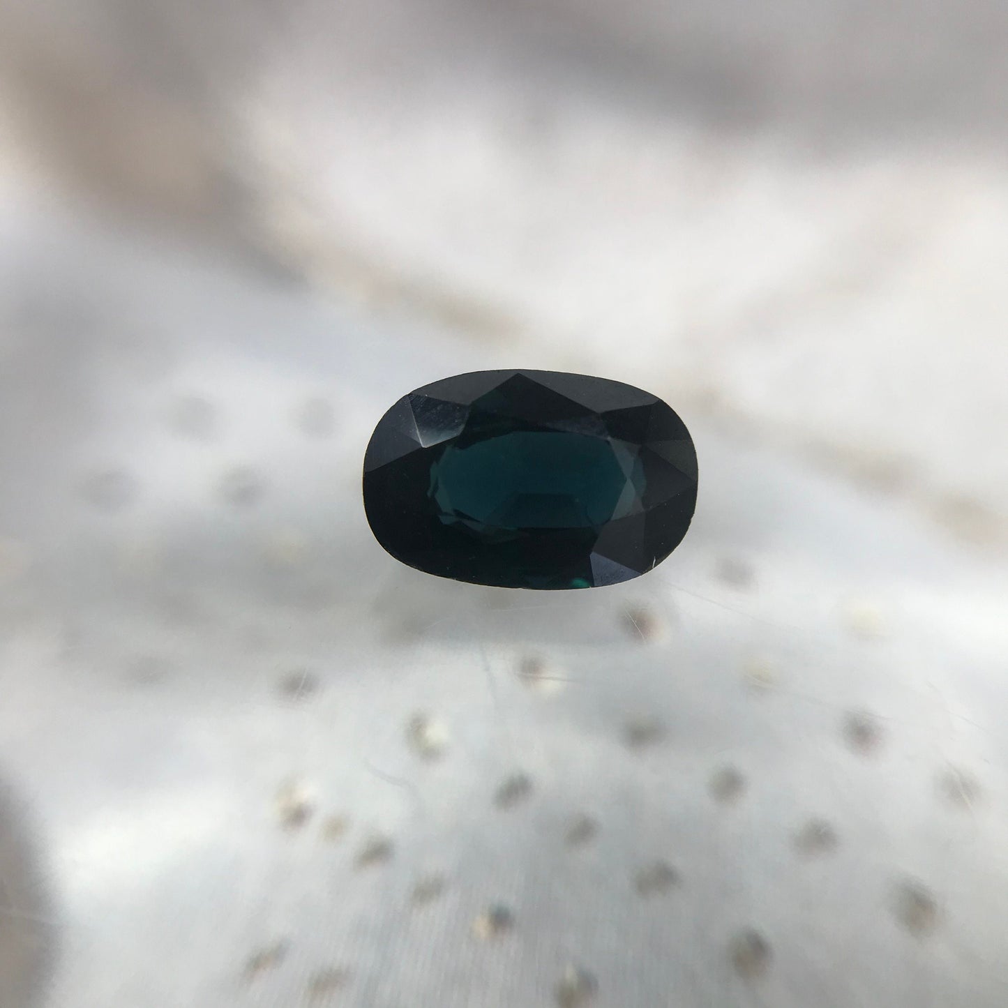 Natural Deep Teal Sapphire 6.7x4.4mm Oval 0.90 Carat Corundum Green Blue Faceted Loose Gemstone Heated Earth Mined Gem US Seller