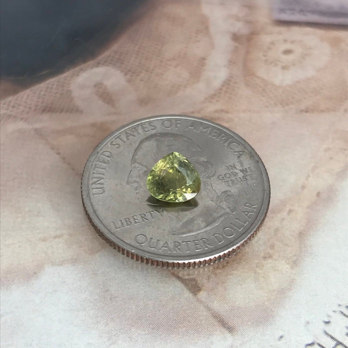 1.32 carat Natural Sapphire 6.2x6.7mm Fat Pear Cut Yellowish Green Corundum Faceted Loose Unmounted Gemstone Earth Mined Genuine Stone