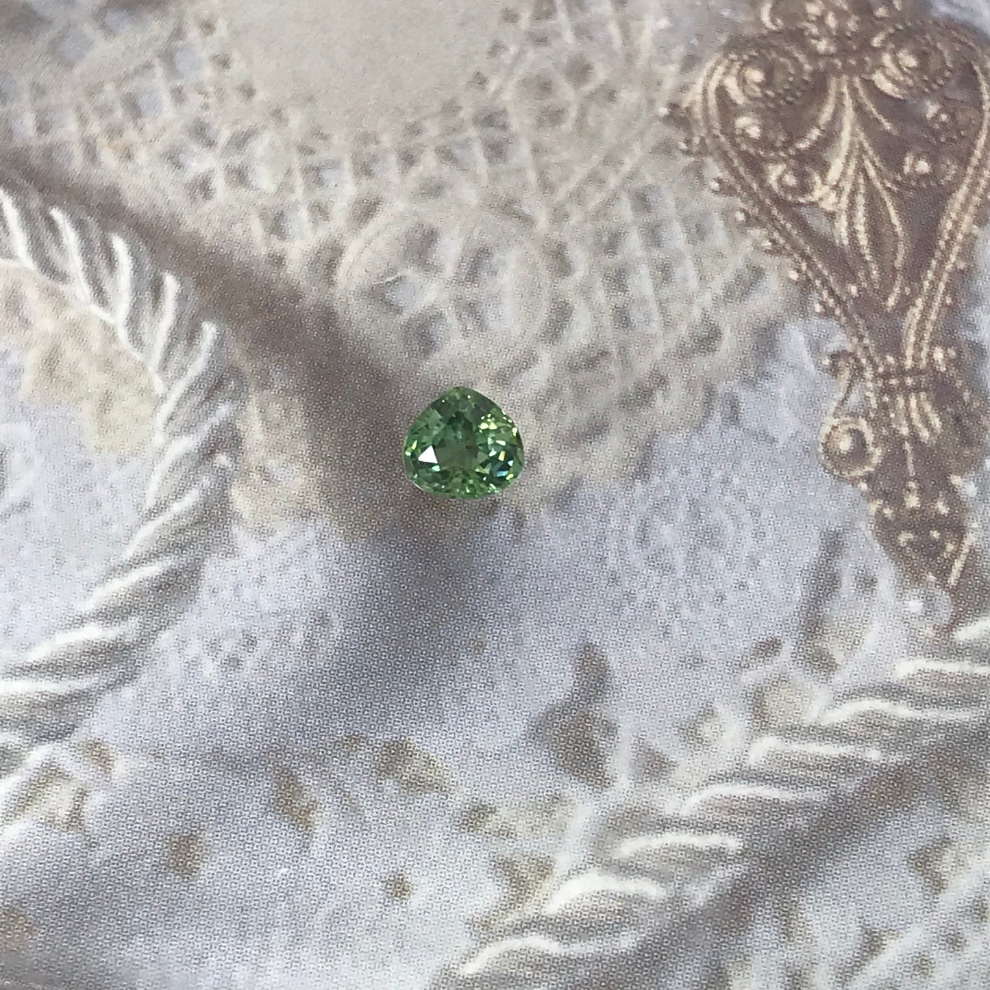 0.50 carat Natural Sapphire 4.7x4.5mm Fat Pear Cut Green Corundum Faceted Loose Unmounted Gemstone Earth Mined Genuine Stone