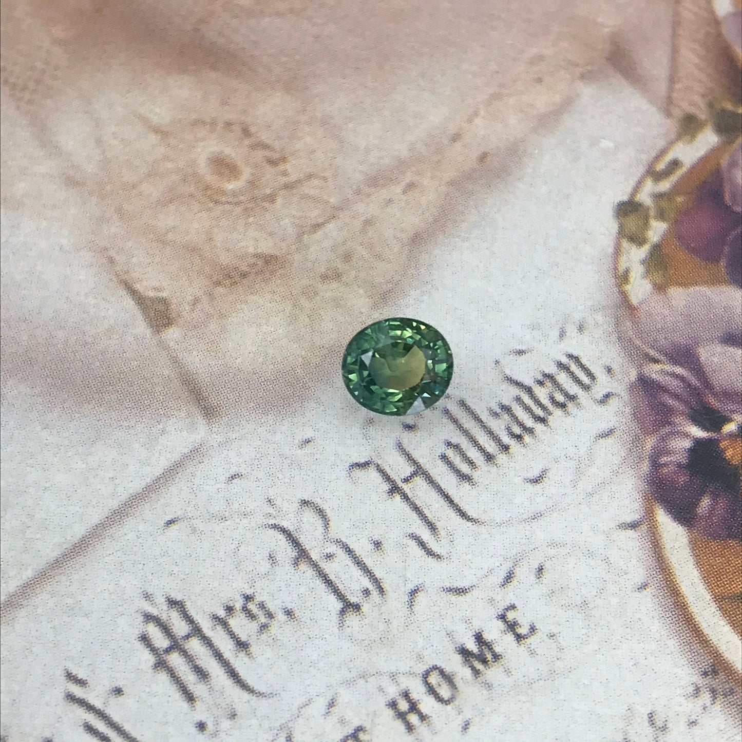 1 carat Natural Green Sapphire 6x5.3mm Oval Cut Corundum Faceted Loose Gemstone Stone Bluish Green