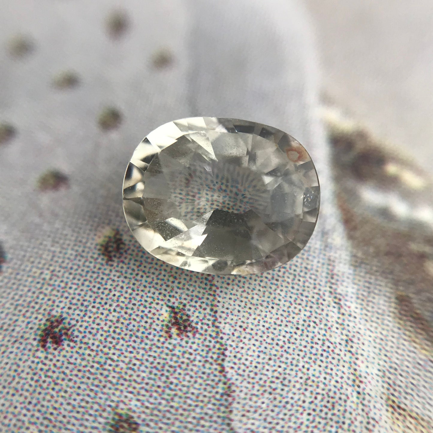 Natural Light Yellow Sapphire 0.82 cts 6x4.7mm Oval Corundum Gem Faceted Loose Likely 6x5mm