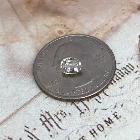 Natural Light Yellow Sapphire 0.82 cts 6x4.7mm Oval Corundum Gem Faceted Loose Likely 6x5mm