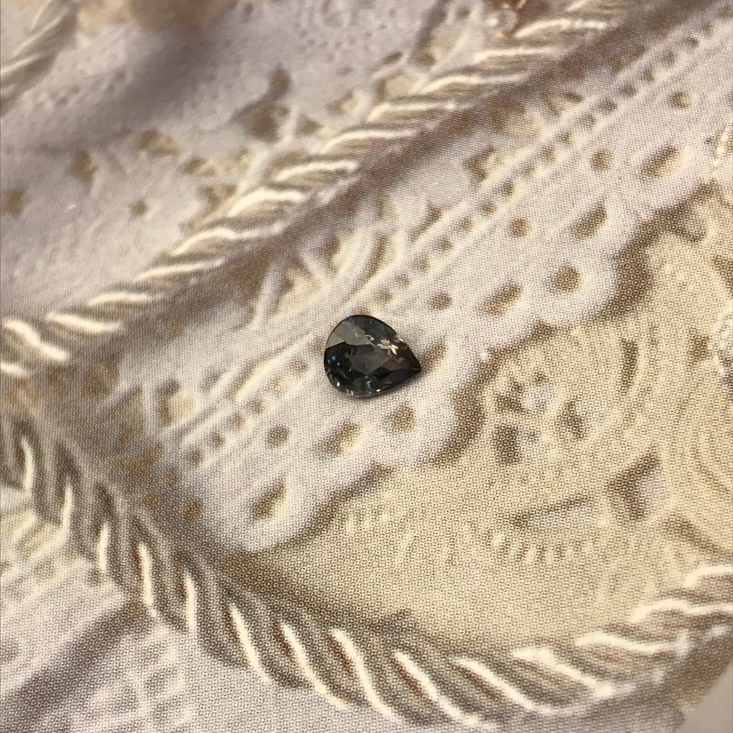 0.54 carat Natural Purple Sapphire 5.3x4.4 mm Pear Cut, Faceted Unmounted Gem