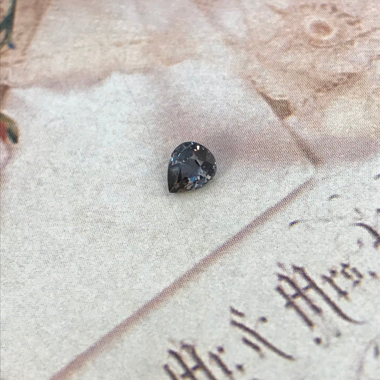 0.54 carat Natural Purple Sapphire 5.3x4.4 mm Pear Cut, Faceted Unmounted Gem