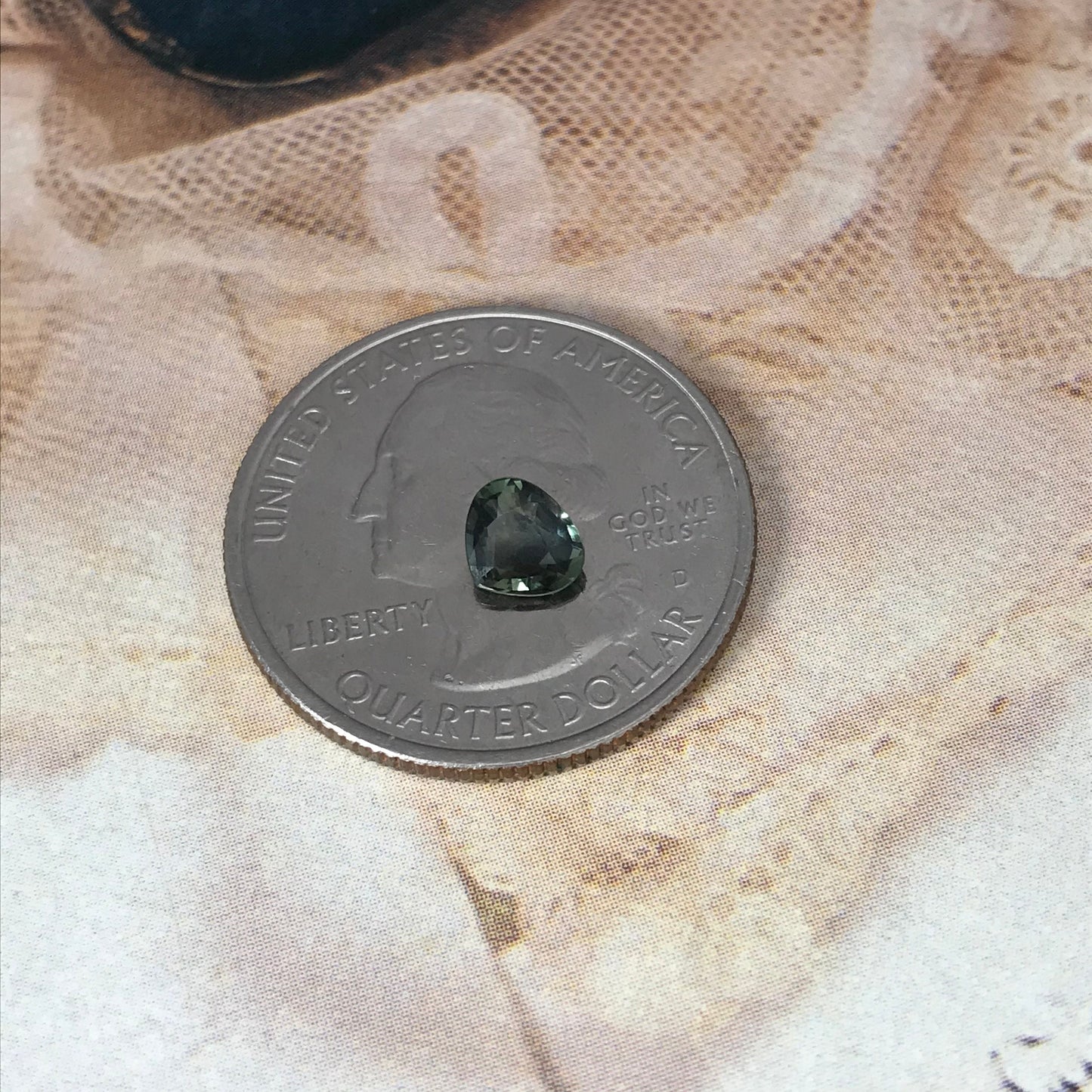 Color Change Natural Sapphire 5x5.7mm 0.66 Carat - Purple to Green Gemstone - Fat Pear Tear Drop Corundum Faceted Loose Unmounted