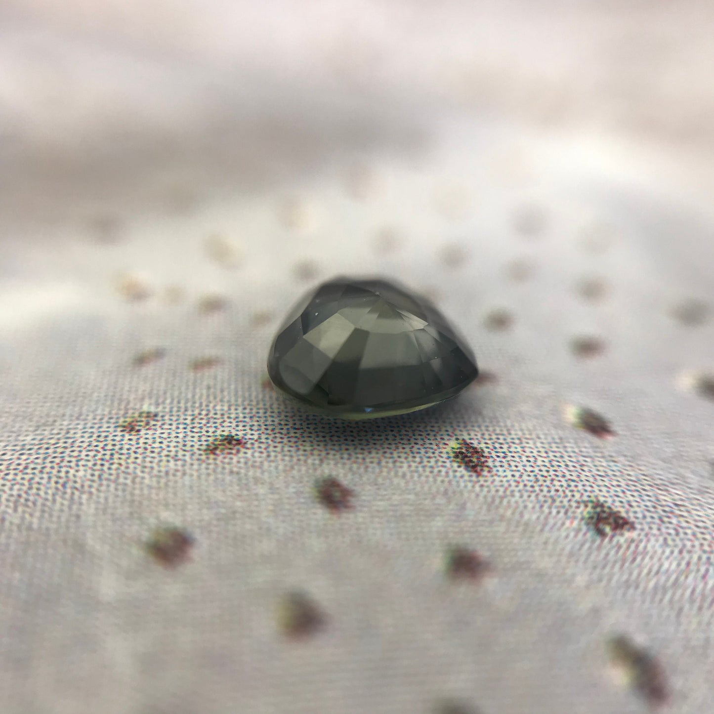 Color Change Natural Sapphire 5x5.7mm 0.66 Carat - Purple to Green Gemstone - Fat Pear Tear Drop Corundum Faceted Loose Unmounted