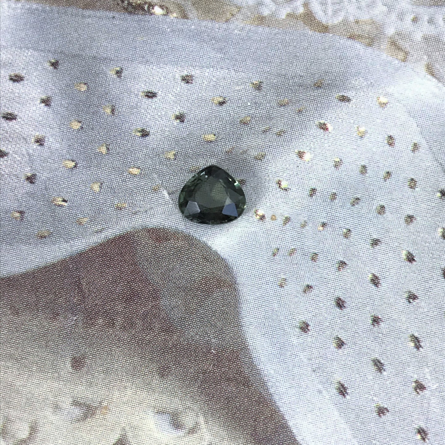 Color Change Natural Sapphire 5x5.7mm 0.66 Carat - Purple to Green Gemstone - Fat Pear Tear Drop Corundum Faceted Loose Unmounted