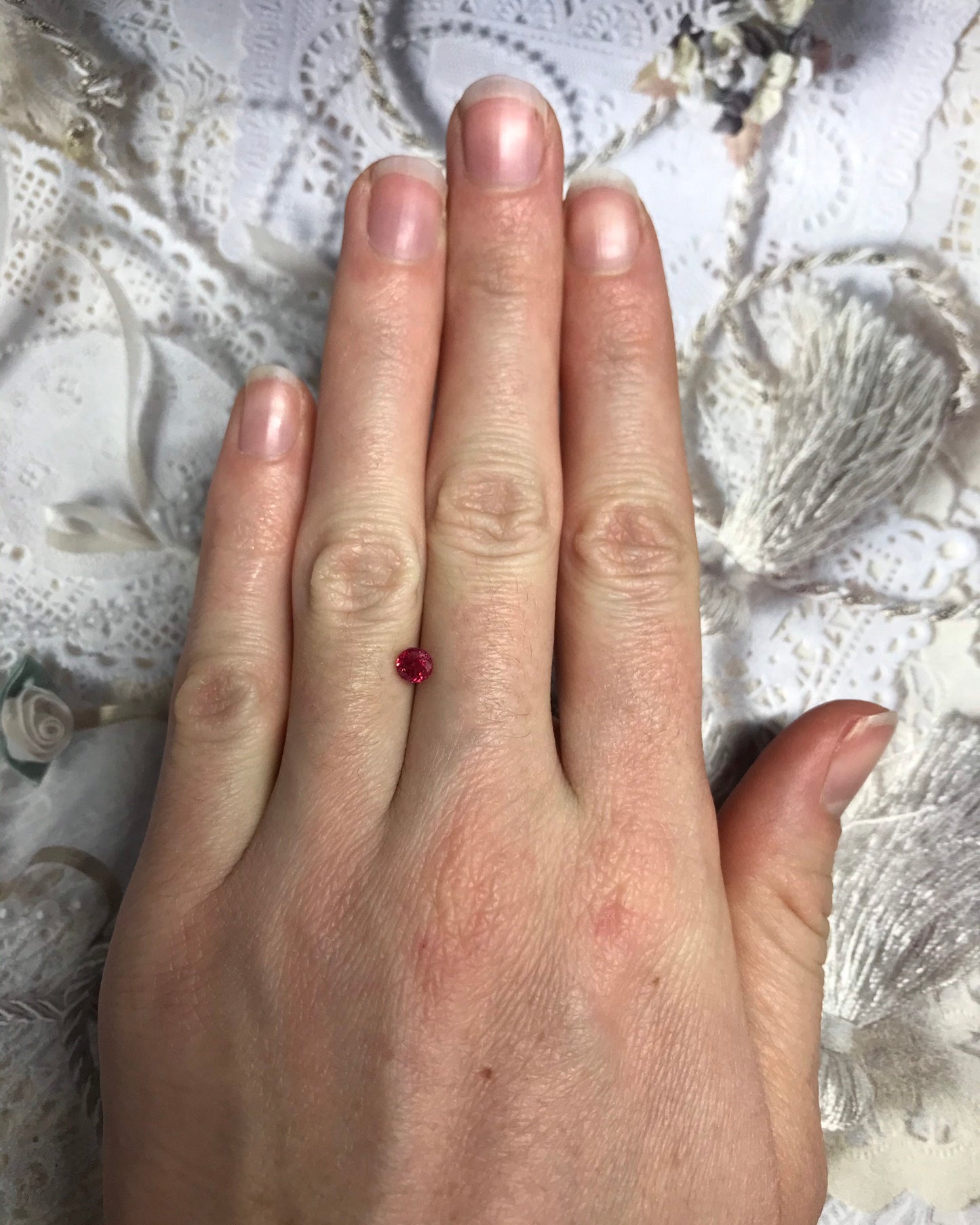 4.4mm Round Natural Ruby Heat Only 0.63 Cts Loose Gemstone Faceted