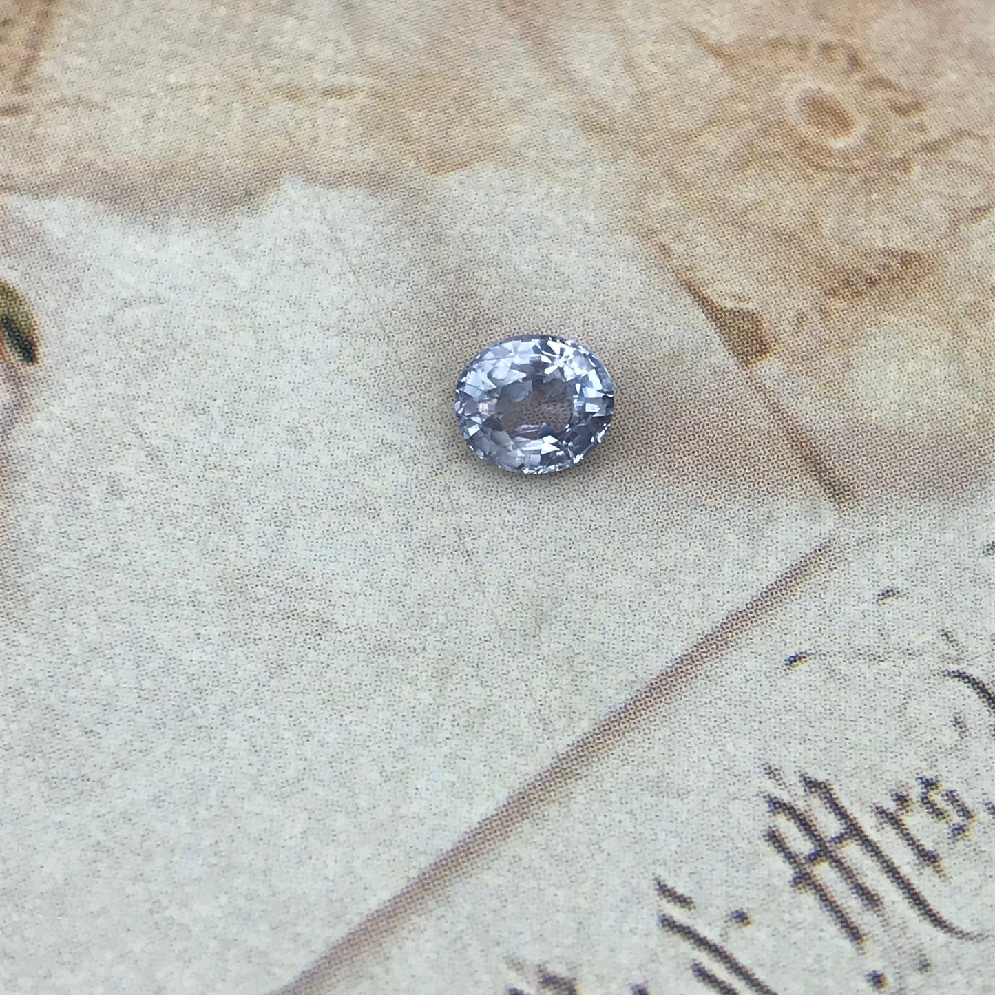 Natural Ice Blue Sapphire 5.8x5mm Oval 0.94 Carat Loose Faceted Corundum Unmounted Gemstone Earth Mined Gem Light Purplish Blue Sapphire