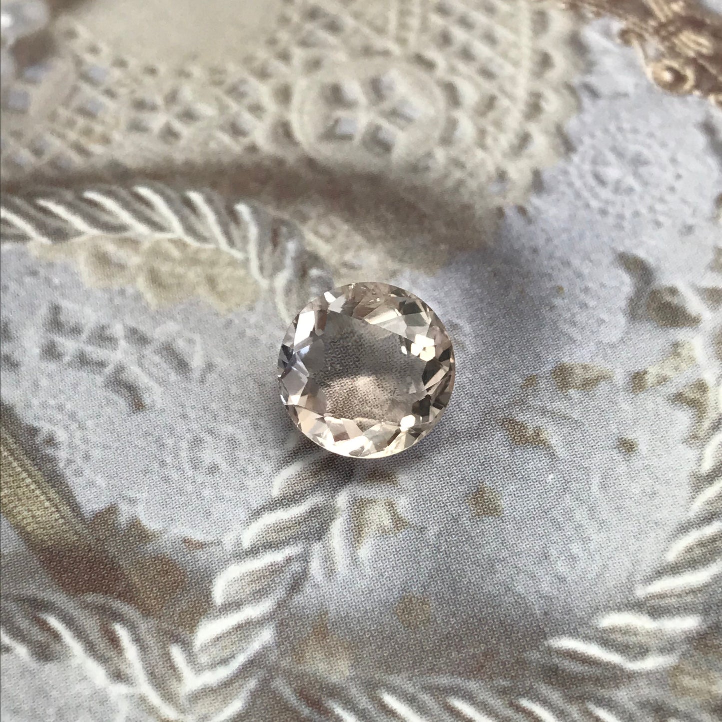 9.3mm Round Peach Morganite 2.68 ct Round Cut Loose Gemstone For Engagement Ring Wholesale Blush Morganite Center stone, 9mm round