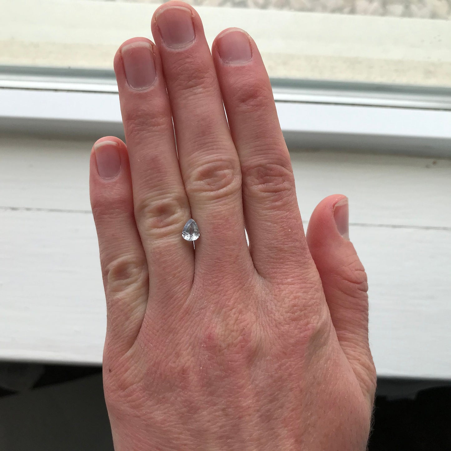 Natural Purple Sapphire 0.95 carat 6.6 x 5 mm Pear Cut, Faceted Loose Gemstone Light Purple Unmounted Gem