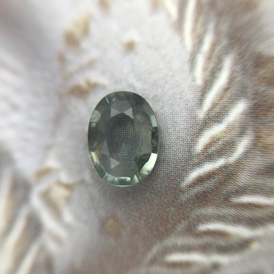 Color Change Natural Sapphire 7.5x5.7 mm Oval 1.20 Carat - Purple to Green Untreated Gemstone - Corundum Gem Faceted Loose Unmounted