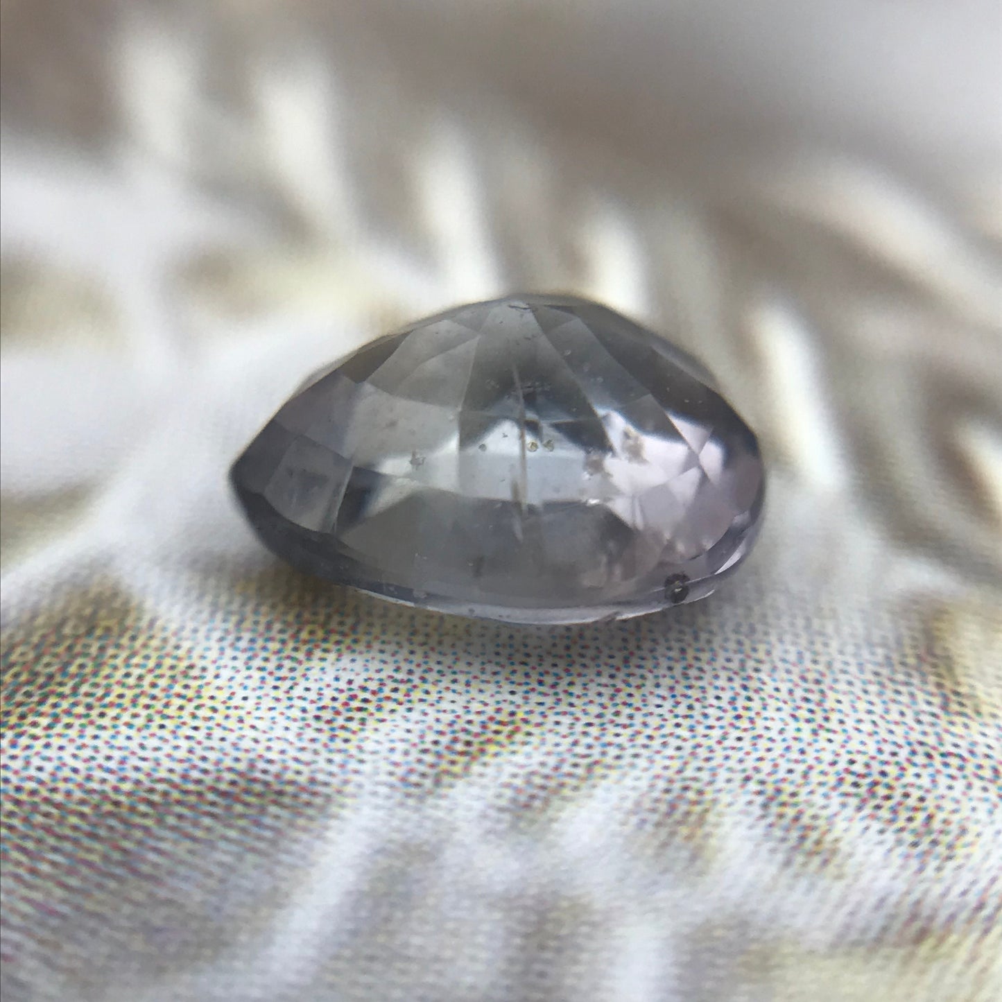 Bi-Color Natural Sapphire 6.2x5.3 mm 1 Carat - Green Purple Sapphire Loose Gemstone - Pear Corundum Gem Faceted Unmounted