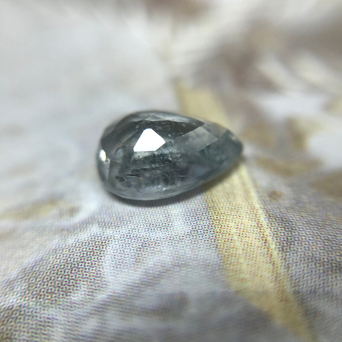 Natural 2 carat Purple Sapphire 8.8 x 6.5mm Pear Cut Loose Gemstone Unmounted Gem Genuine Earth Mined Stone