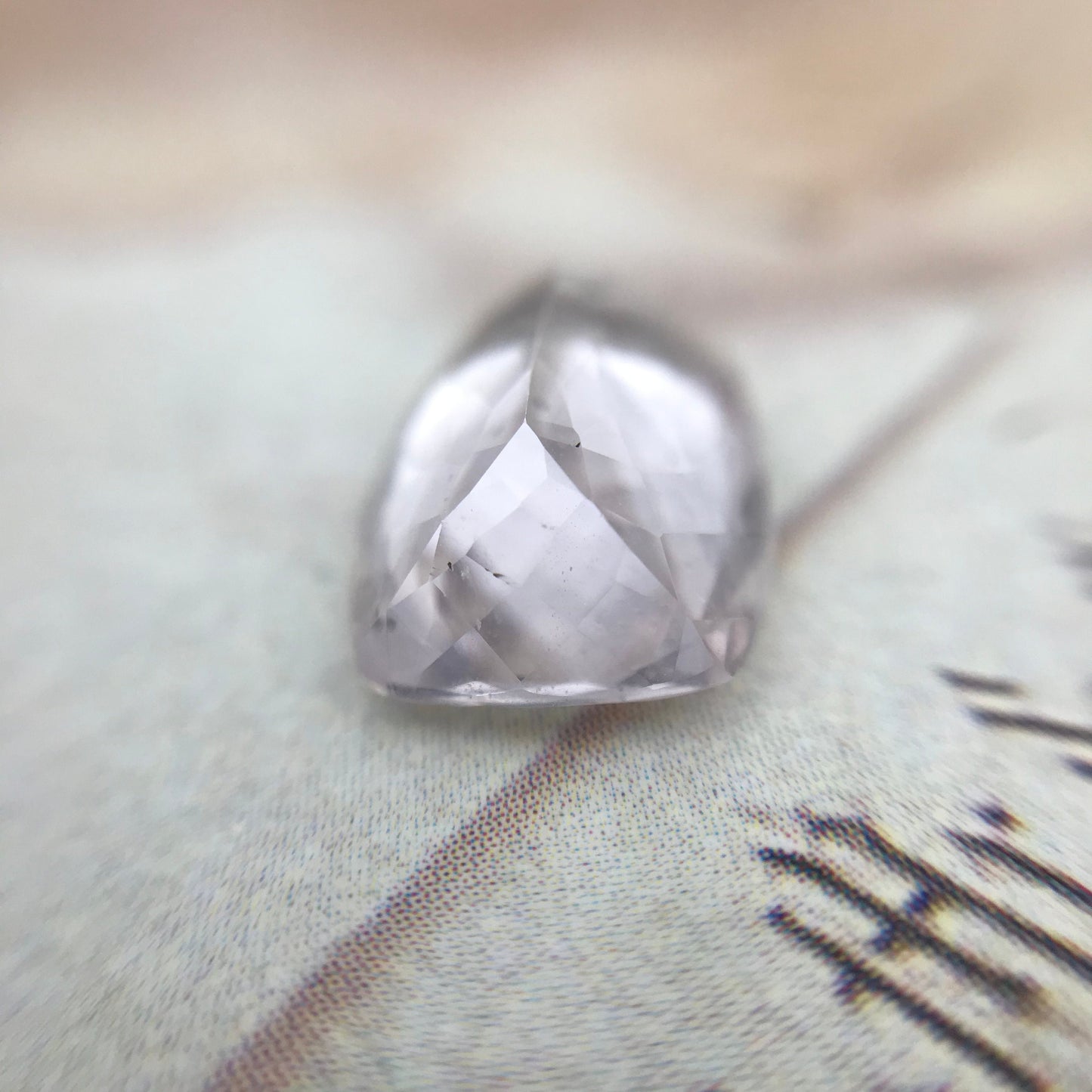 Morganite 13.2x9.6mm 5.39 Carat Rectangle Cushion Cut Light Pink Loose Gem Faceted Unmounted Gemstone