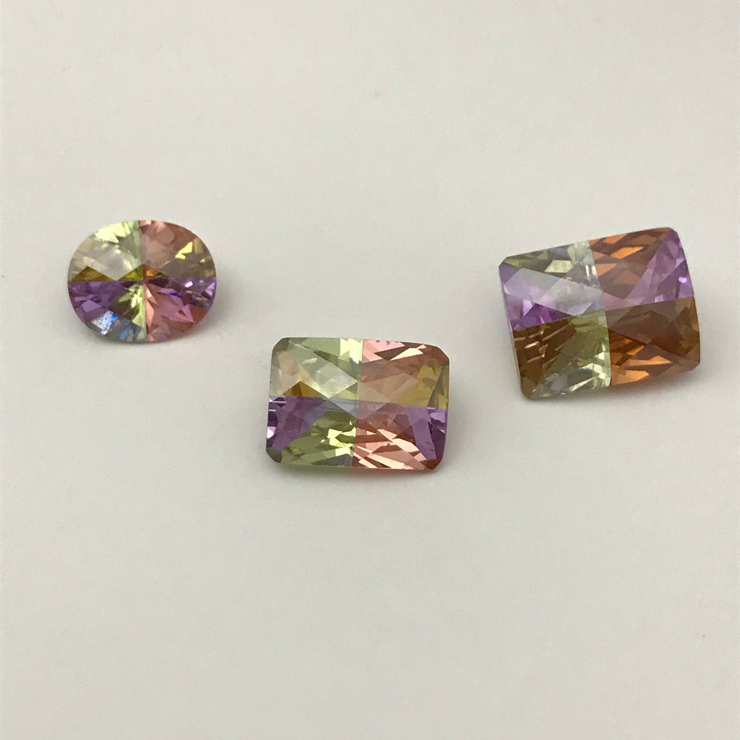 Pick One Loose Cubic Zirconia CZ Pink Purple Yellow Orange12x10mm,14x10, 15x12 Large Loose Colorful Inexpensive Gem, Multi Color Gem