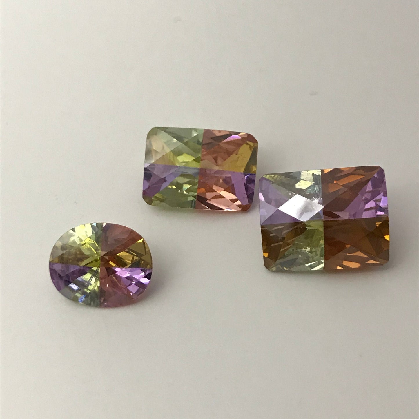 Pick One Loose Cubic Zirconia CZ Pink Purple Yellow Orange12x10mm,14x10, 15x12 Large Loose Colorful Inexpensive Gem, Multi Color Gem