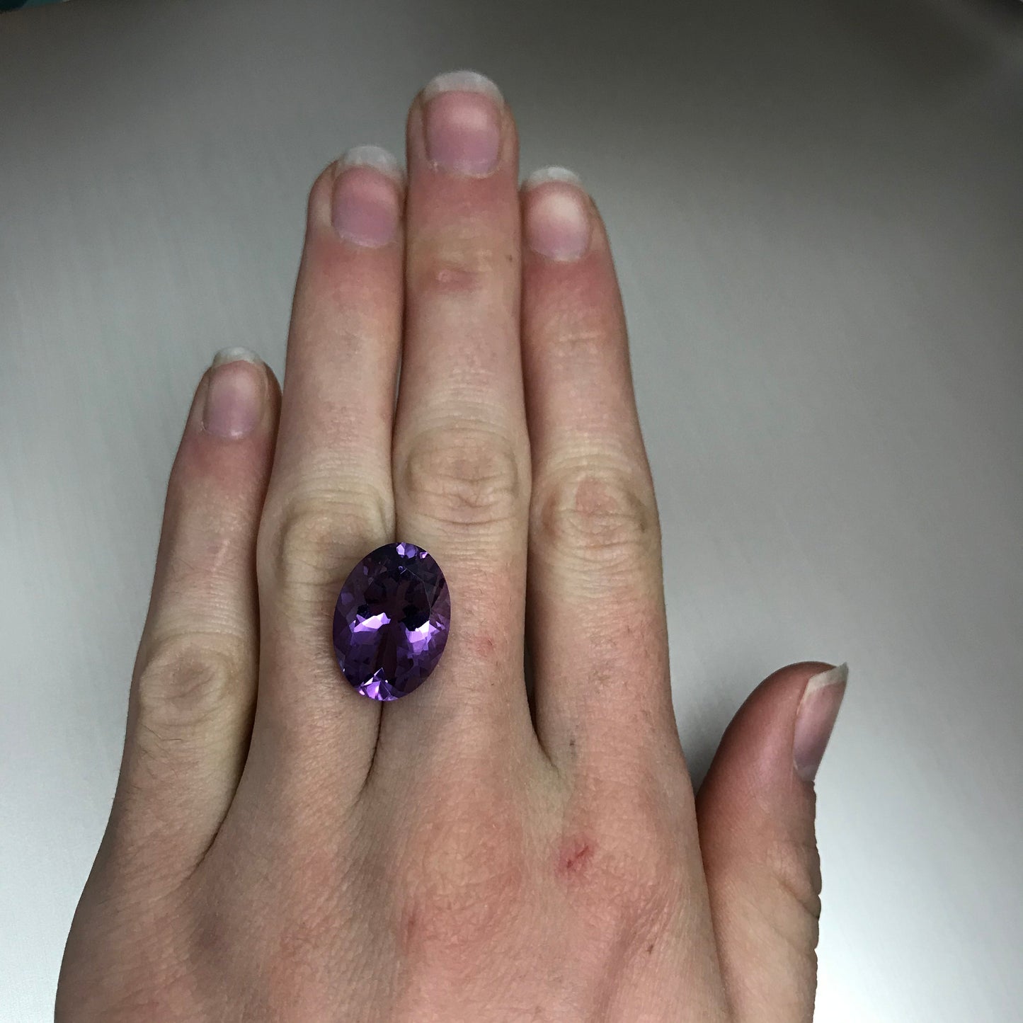 18x13mm Reclaimed Amethyst, 11.34 Natural Purple Amethyst, Recycled Ethical Loose Gemstone,