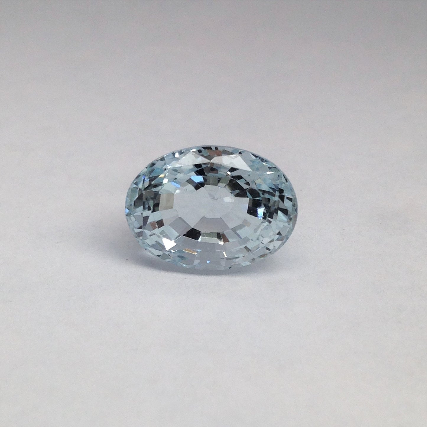 9 carat Aquamarine Natural Light Blue Oval  Step Cut 14.2x10.4mm  Loose Faceted Gemstone Beryl March Birthstone Wholesale Gems