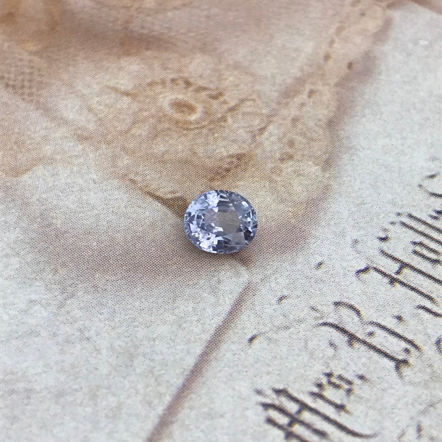 Natural Ice Blue Sapphire 5.8x5mm Oval 0.94 Carat Loose Faceted Corundum Unmounted Gemstone Earth Mined Gem Light Purplish Blue Sapphire