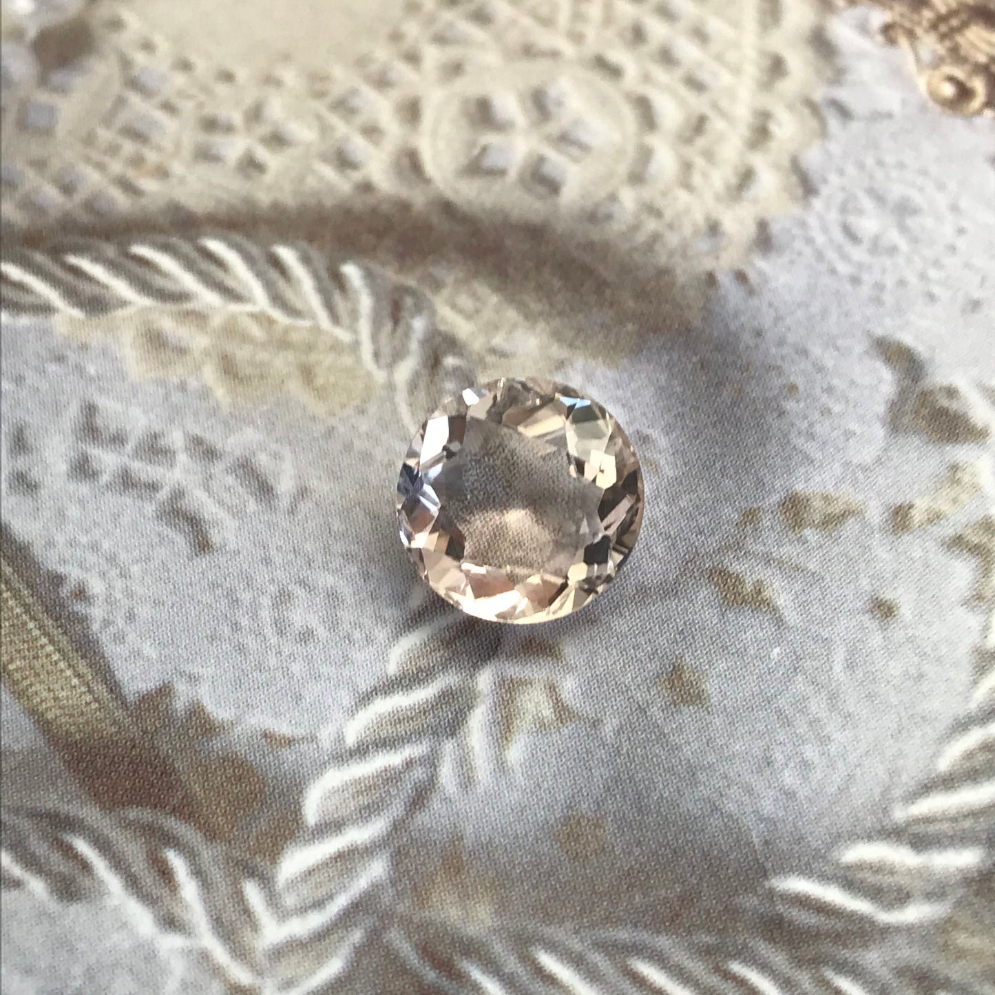 9.3mm Round Peach Morganite 2.68 ct Round Cut Loose Gemstone For Engagement Ring Wholesale Blush Morganite Center stone, 9mm round