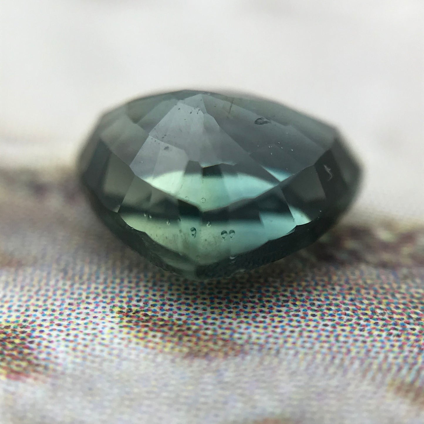 Natural Bluish Green Sapphire 6.3 x 5.2 mm 0.99 Carat Gemstone Trillion Cut Corundum Gem Faceted Loose Unmounted