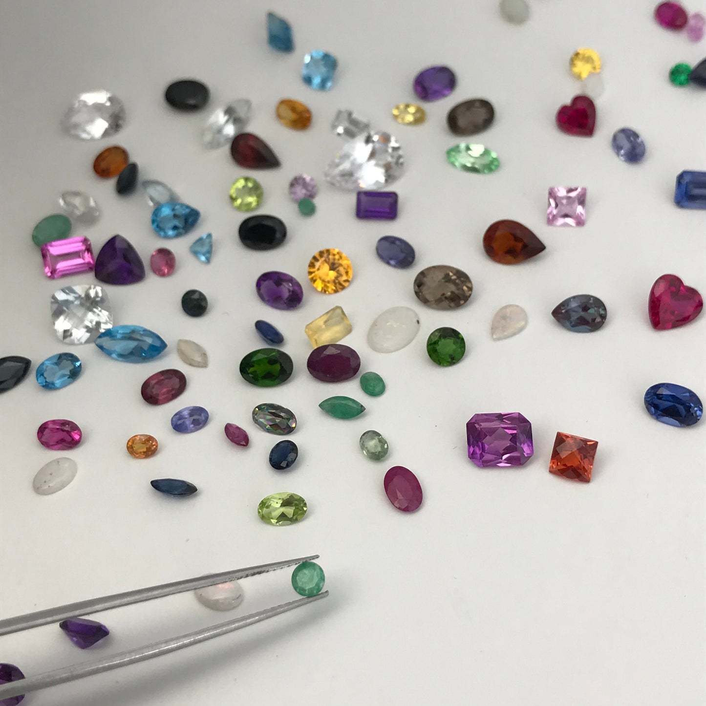 One-Surprise Gemstone! Loose Faceted Precious and Semiprecious Gem, Between 3x4mm-12x8mm, Topaz, Citrine, Amethyst, Ruby, Sapphire, Emerald,