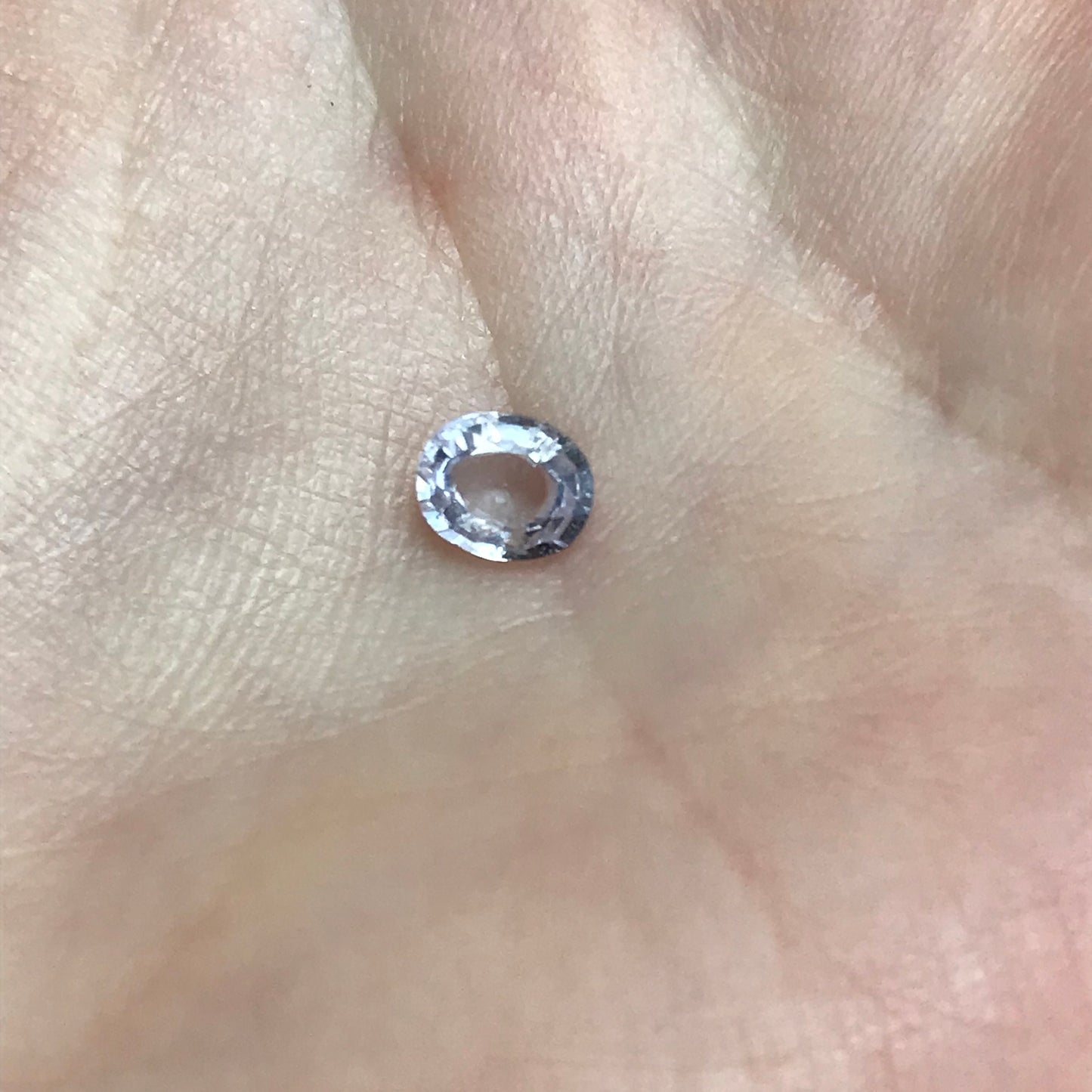 Lavender Natural Sapphire 0.59 carat 5.5 x 4.5 mm Oval Cut, Faceted Loose Gemstone Light Purple Unmounted Gem