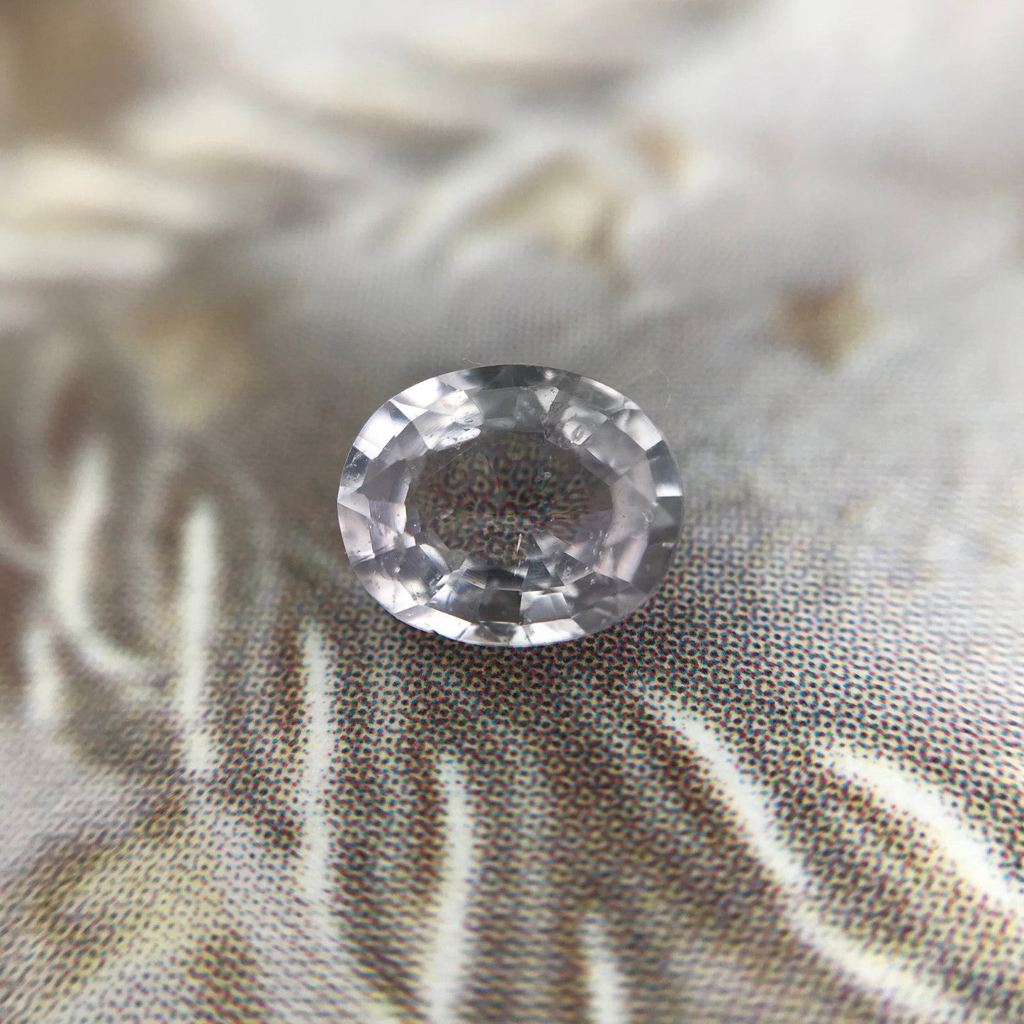 Lavender Natural Sapphire 0.59 carat 5.5 x 4.5 mm Oval Cut, Faceted Loose Gemstone Light Purple Unmounted Gem