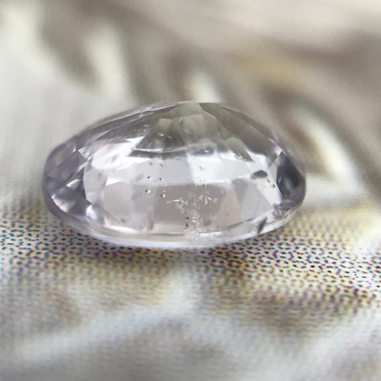 Lavender Natural Sapphire 0.59 carat 5.5 x 4.5 mm Oval Cut, Faceted Loose Gemstone Light Purple Unmounted Gem