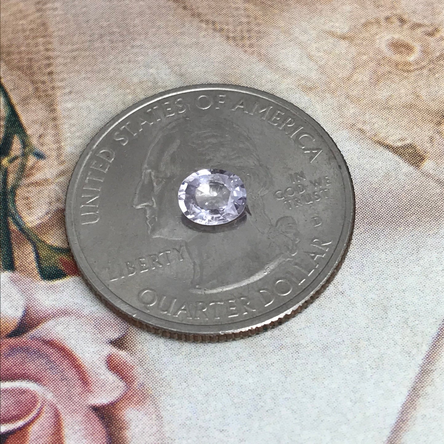 Lavender Natural Sapphire 0.59 carat 5.5 x 4.5 mm Oval Cut, Faceted Loose Gemstone Light Purple Unmounted Gem