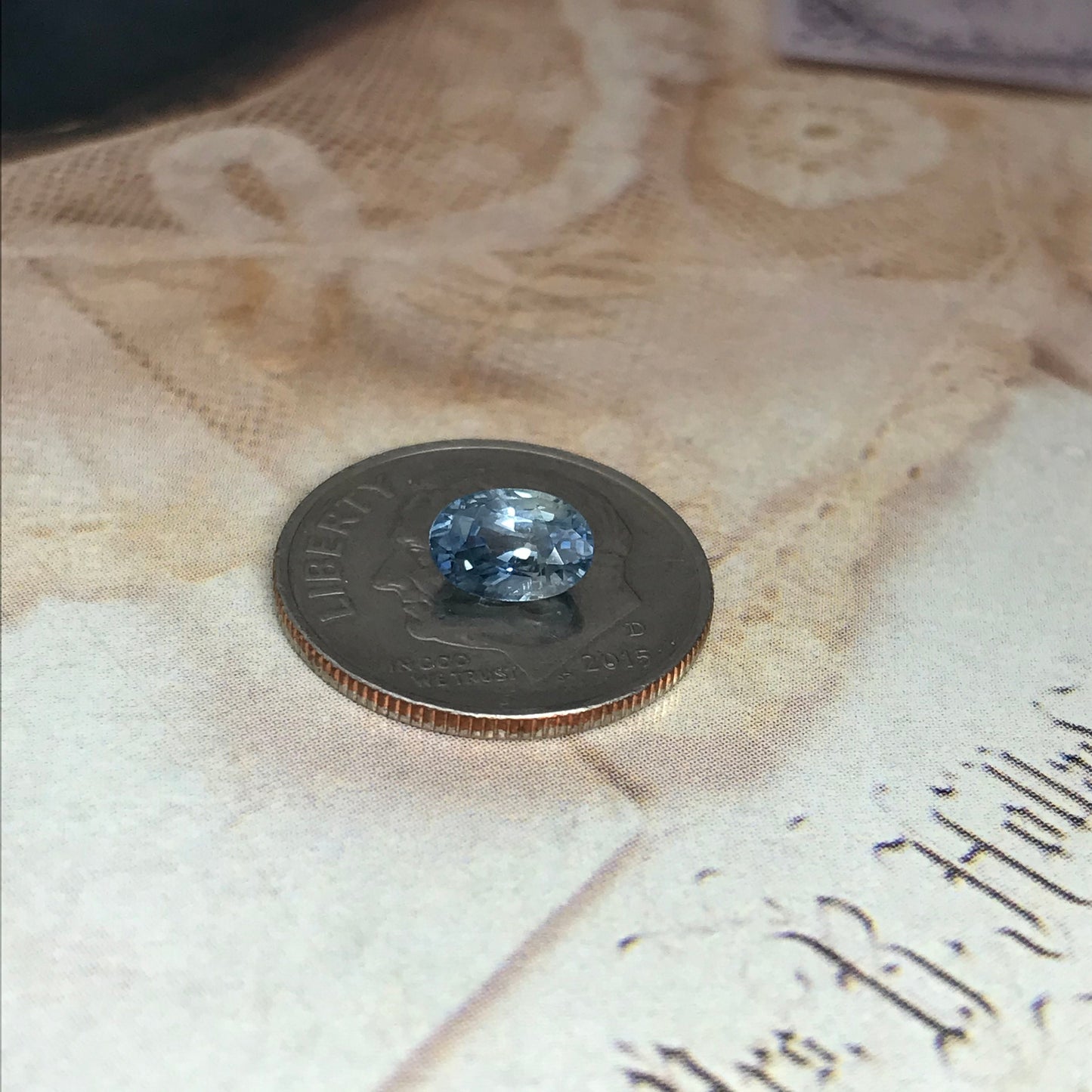 Natural Blue Sapphire 6.5 x 4.4mm 0.92 Carats Oval Corundum Light Blue Gem Faceted Loose Unmounted Gemstone